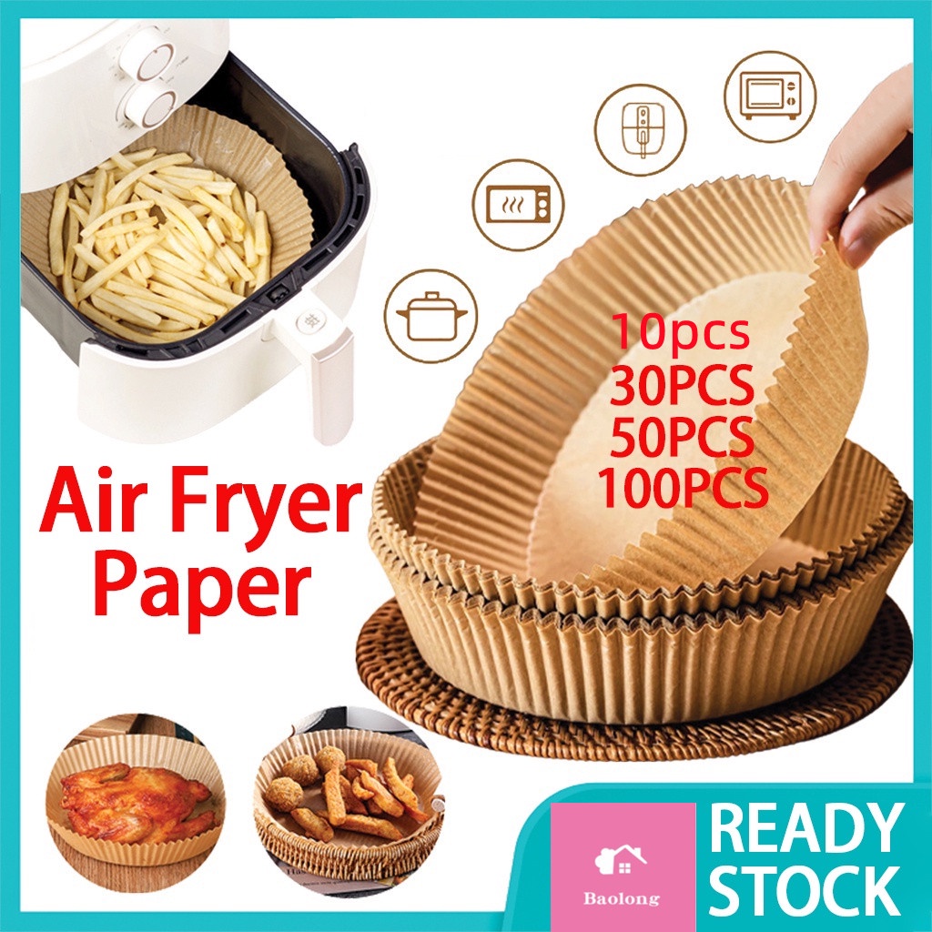 30pcs Air Fryer Liners Non-stick Disposable Steaming Paper, Compatible With 5.8qt  Air Fryer Basket