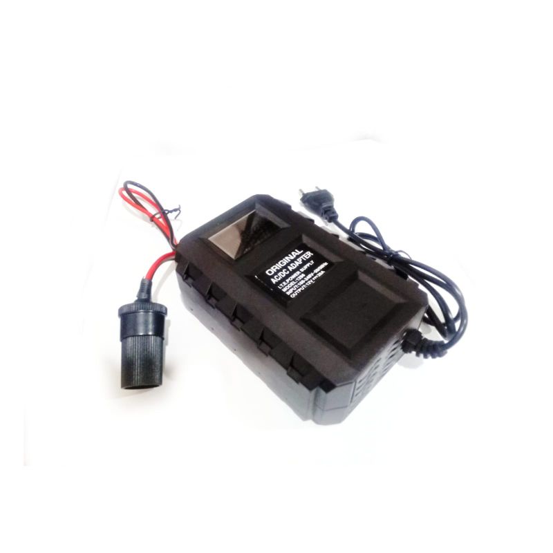 Jual adaptor charger pompa ban inflator compressor kompresor 12v 20ah ...