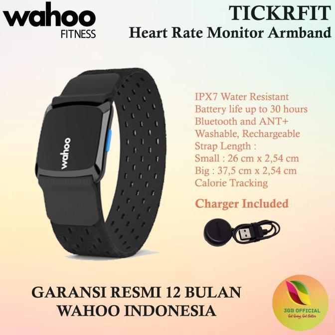 Jual Wahoo TICKRFIT Heart Rate Monitor Armband ANT+ Bluetooth Shopee