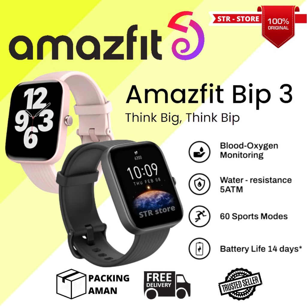 Fitness Tracker Amazfit Smart Watch Lowest Price Jual AMAZFIT BIP