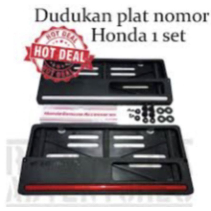 Jual COVER PLAT NOMOR TEMPAT PLAT NOMOR MOTOR ORIGINAL HONDA | Shopee ...