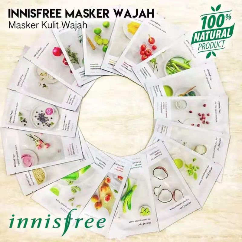 Jual INNISFREE sheet mask my real squezze/ Masker innisfree | Shopee ...