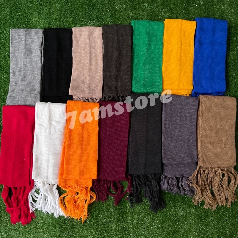 Jual Syal Rajut Pria / Wanita Dewasa Polos | Shopee Indonesia