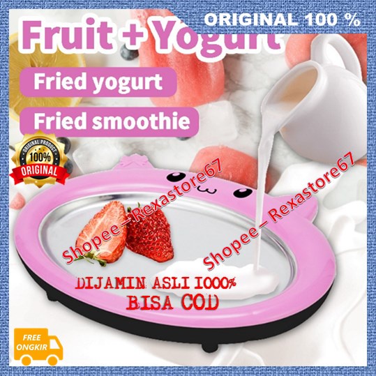 Jual Ice Cream Roll Maker Alat Pembuat Ice Cream dan Yogurt ASLI ...