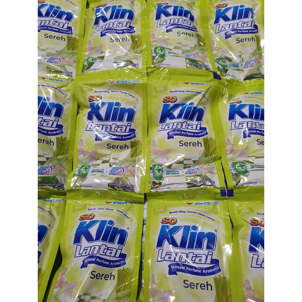 Jual So Klin pembersih Lantai Renceng 25 ml isi 12 sachet | Shopee ...
