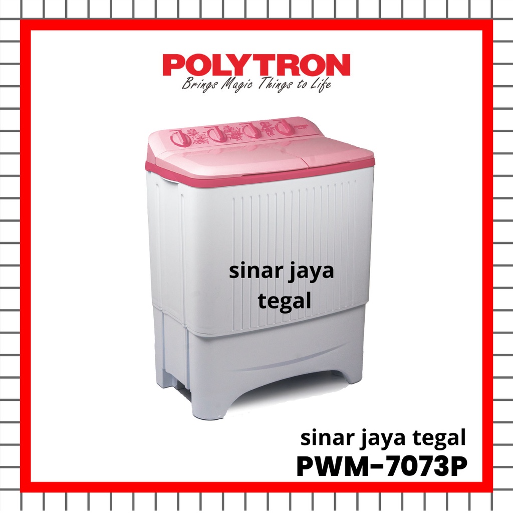 Jual MESIN CUCI POLYTRON PWM-7073 2 TABUNG 7 KG | Shopee Indonesia