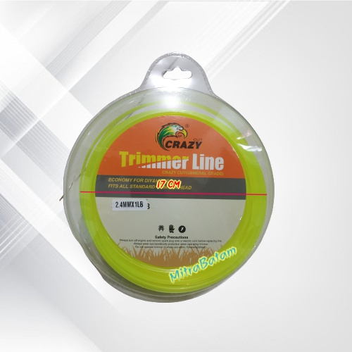 Jual Trimmer Line / Tali Senar Potong Rumput 2,4 mm x 1 LB | Shopee ...
