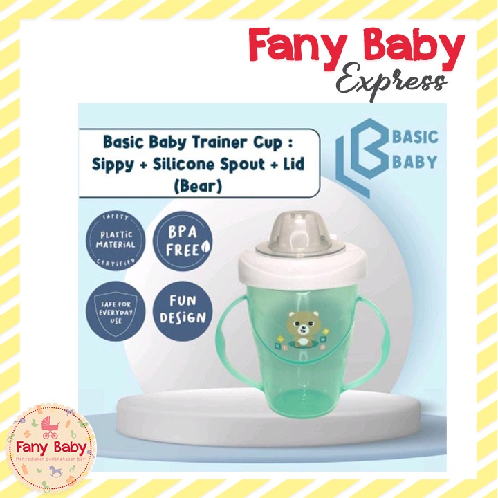 Jual BASIC BABY TRAINER CUP - SIPPY SILICONE SPOUT + LID | Shopee Indonesia
