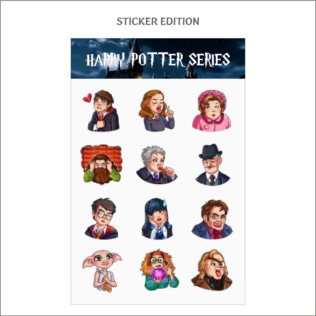 Jual Stiker Harry Potter Cartoon Untuk Dekorasi Handphone Harry Potter
