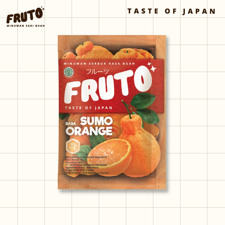 Jual Fruto Sumo Orange Minuman Buah Jepang Tinggi Vitamin C Shopee