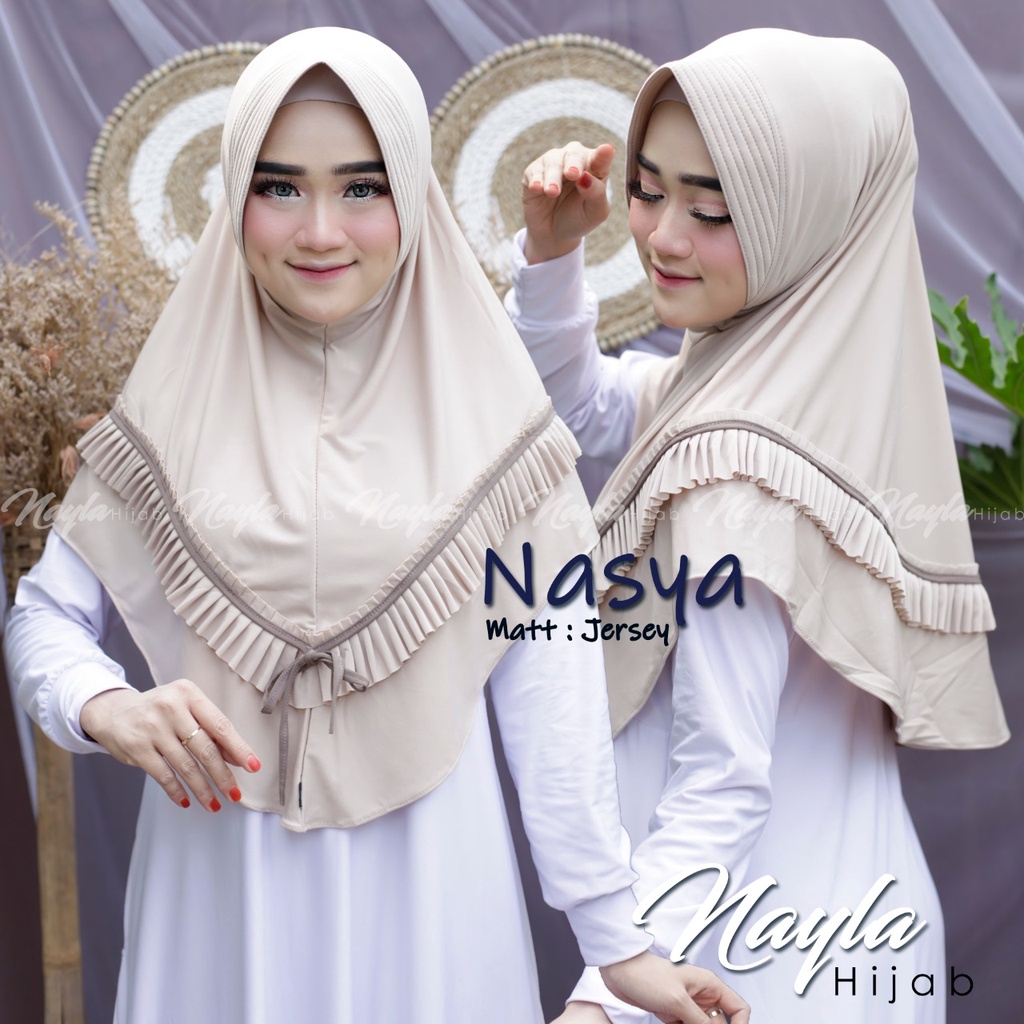 Jual Jilbab Instan Jersey Premium Kerudung Instan Rempel Nasya Hijab ...