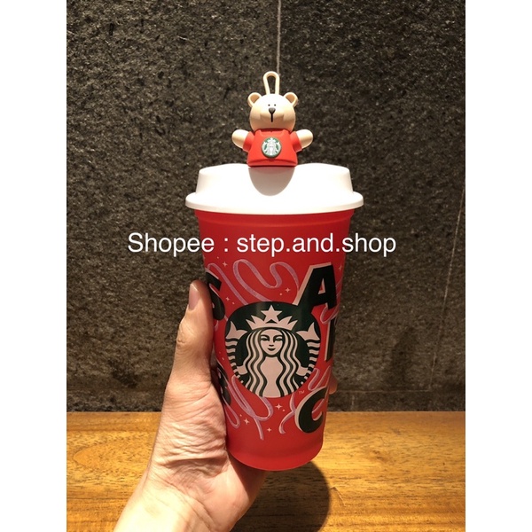 Limited] STARBUCKS THAILAND BEARISTA STOPPER SET (KHÔNG KÈM LY