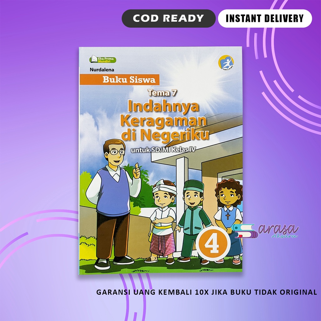 Jual Buku Siswa Tema 7 Kelas 4 Sd Mi Indahnya Keragaman Di Negeriku Eka