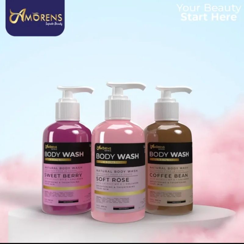 Jual Amorens Body Wash With Extract Vit C & Collagen Isi 500ml / Sabun ...