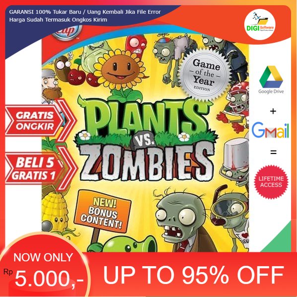 Jual Plants VS Zombies Game Of The Year Edition | PC Game - Play ...