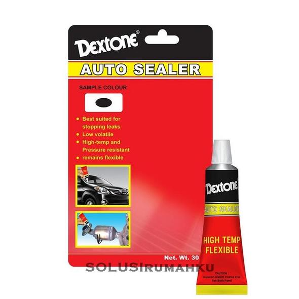 Jual DEXTONE AUTO SEALER HITAM Kecil 30 gr Lem Kaca Sealant Silikon