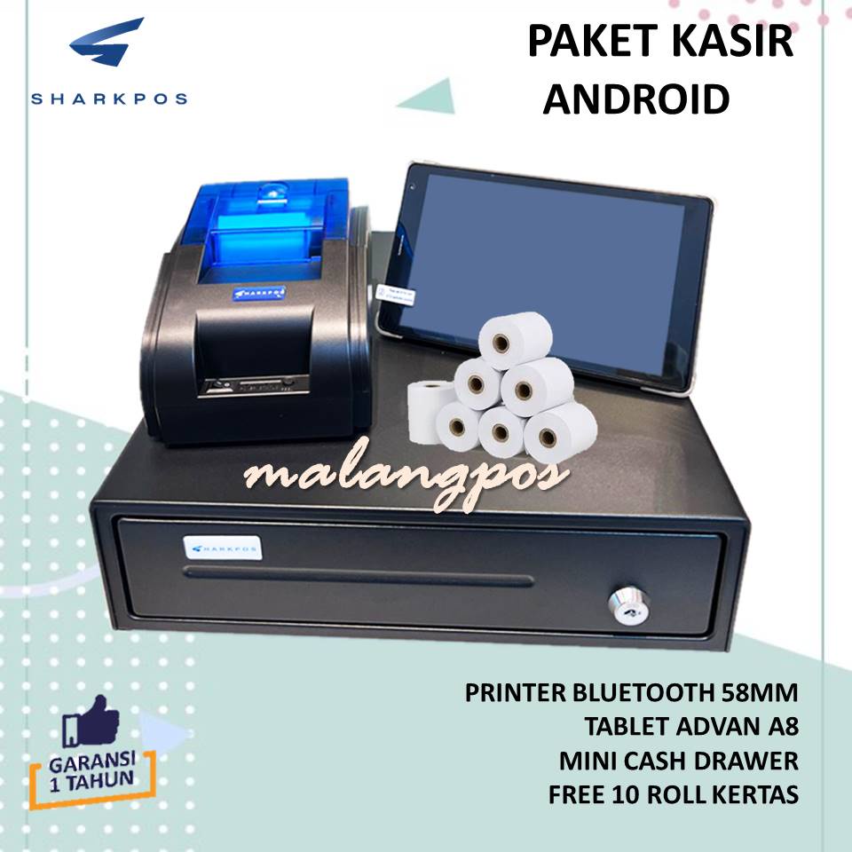 Jual Paket Kasir Android Printer Kasir Mm Bluetooth Tablet Advan