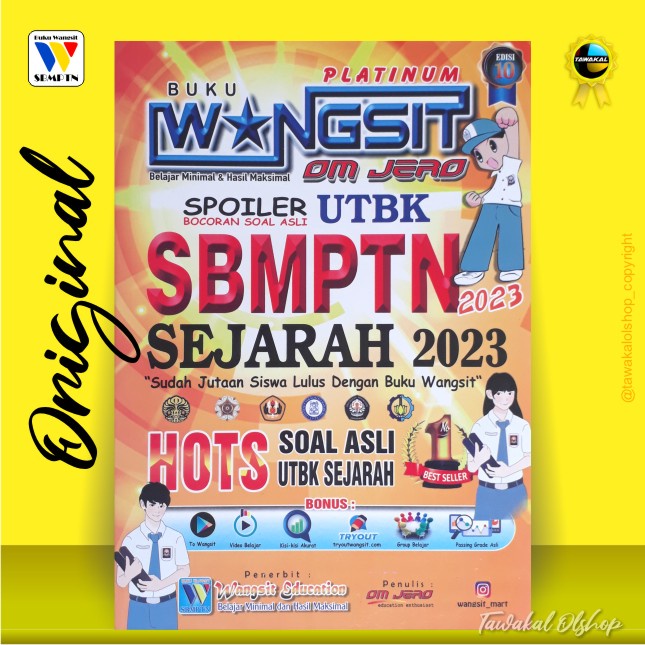 Jual Buku Wangsit UTBK SBMPTN 2023 / Buku Wangsit SNBT 2023 / Buku ...