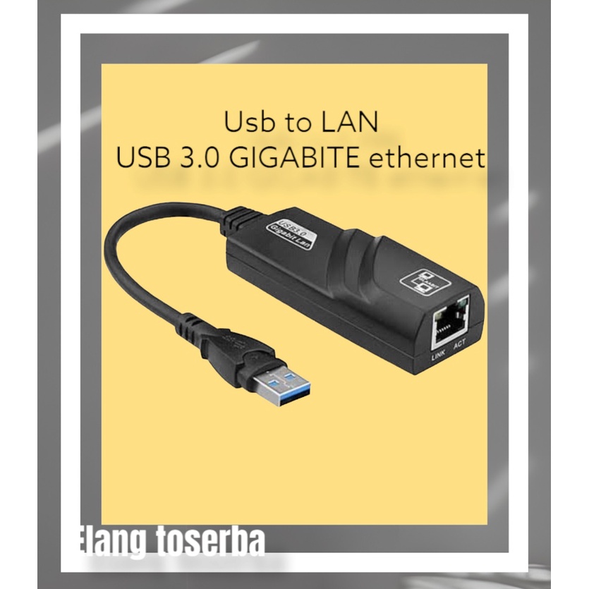Jual LAN TO USB USB 3.0 to Gigabit Ethernet RJ45 LAN 10/100/1000Mbps ...