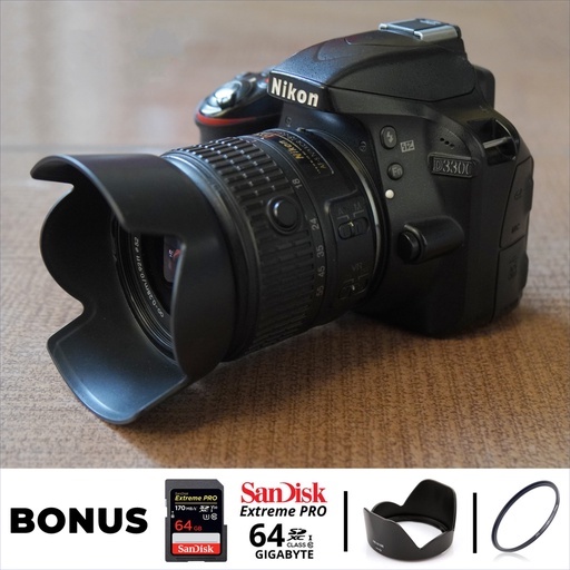 Jual Nikon D3300 + Kit 18-55 mm VRII | Fullset Original | Second ...