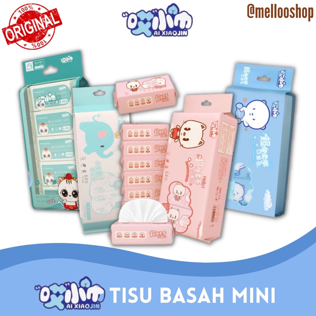 Jual Tisu Basah Mini   Tissue Basah Karakter 