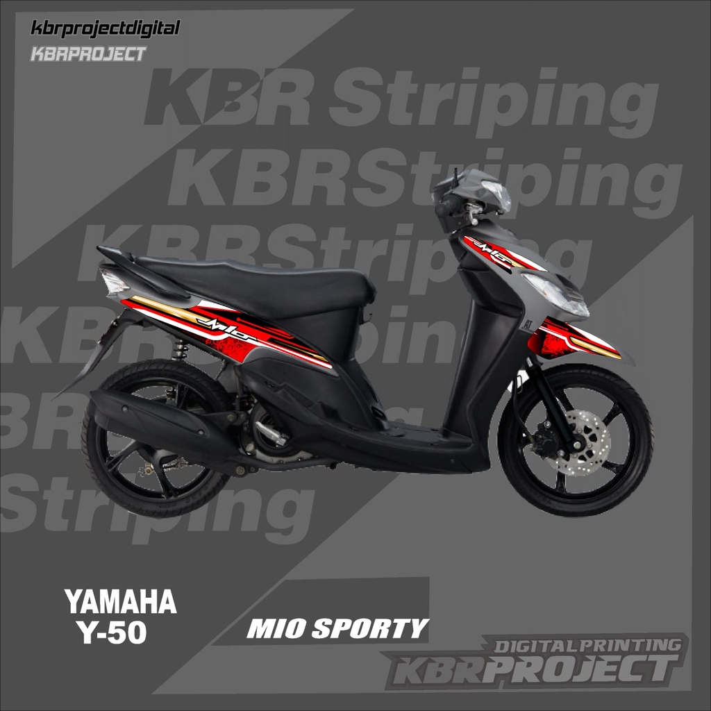 Jual Stiker MIO striping MIO SPORTY motor YAMAHA sticker variasi Racing ...