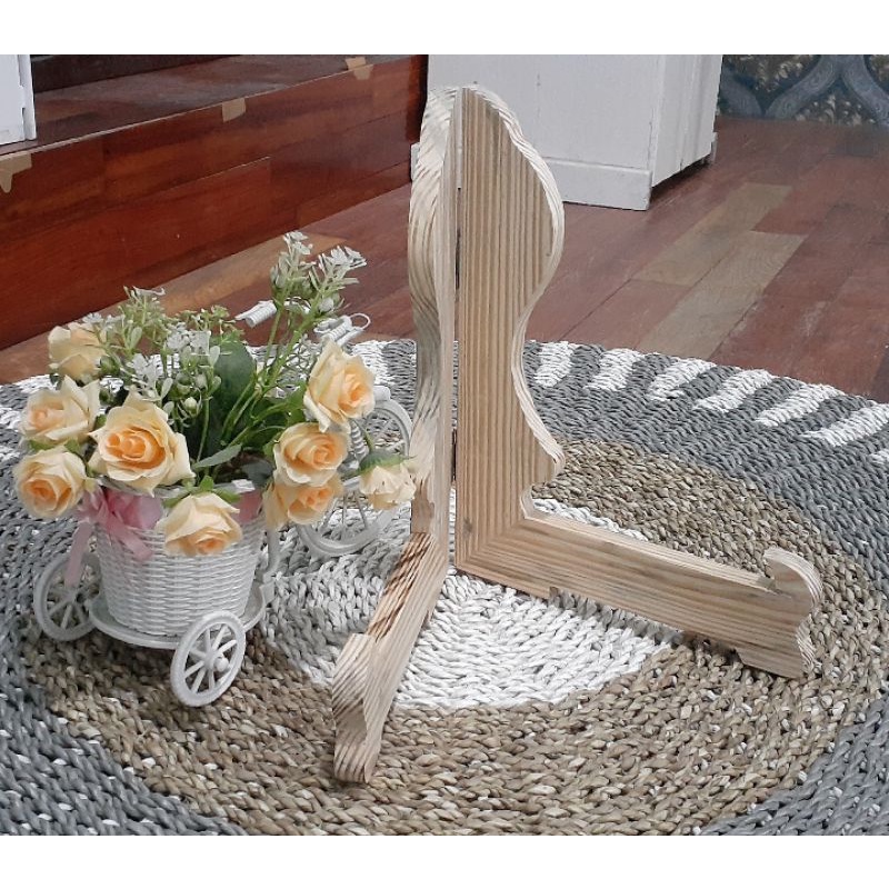 Jual Standing Frame kayu Jati blanda / Dudukan Pigura / standing ...