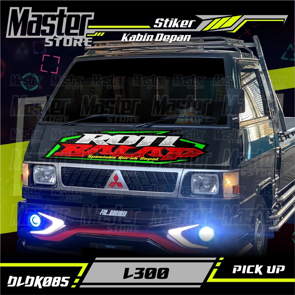 Jual Stiker Decal Kabin Depan ROTI BALAP All Pick Up Pick Up L300 ...