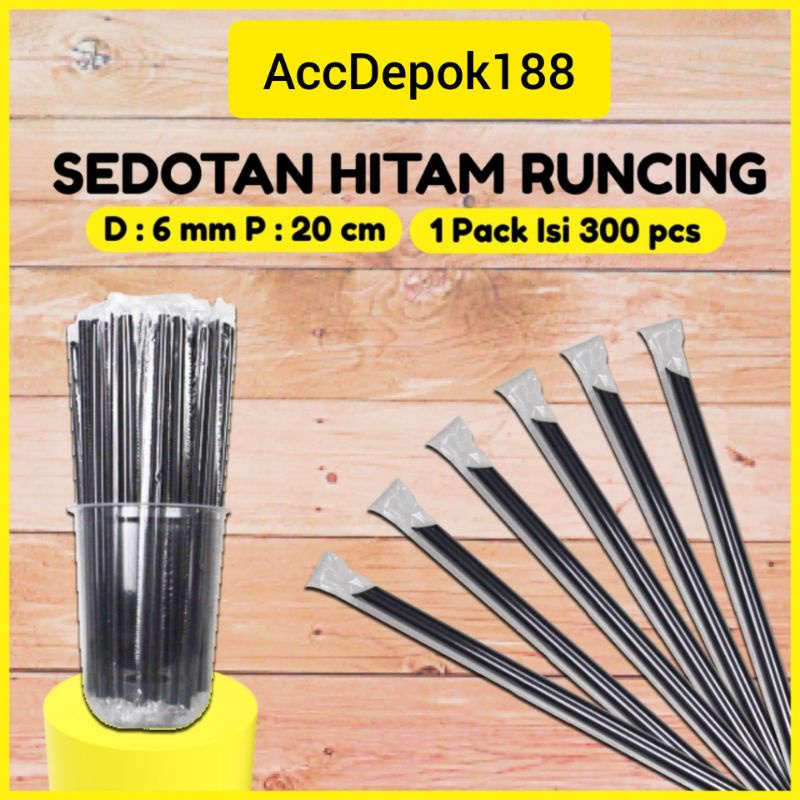 Jual Sedotan Kopi 6mm 20cm Sedotan Hitam Runcing Sedotan Lurus Lancip Isi 300 Pcs Shopee 6240