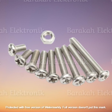 Jual Baut JP 6mm Bunga + Mur Pasangan Lengkap | Shopee Indonesia