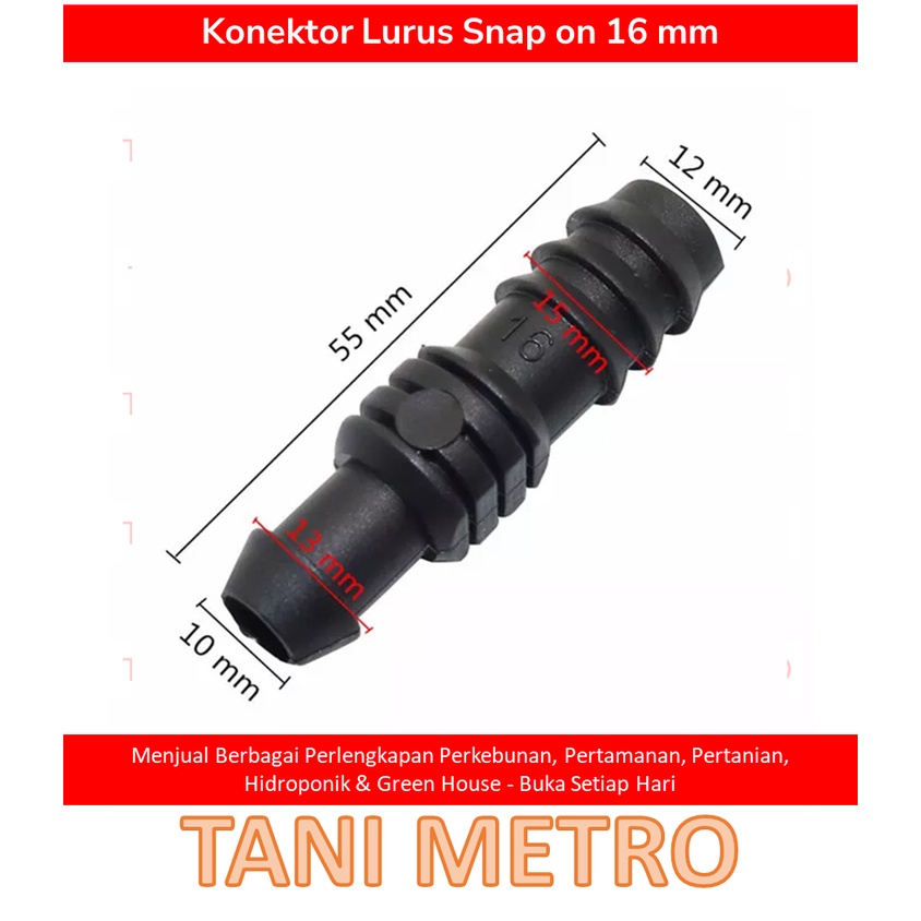 Jual Connector Konektor Lurus Mm Offtake Snap On Selang Mm Shopee Indonesia