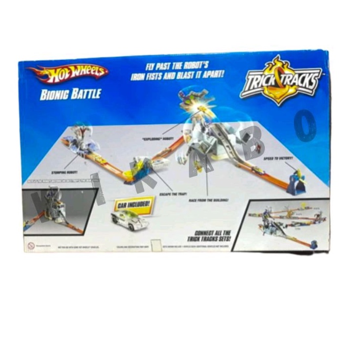 Jual Hot Wheels Trick Tracks Bionic Battle Destroy The Raging Robot Shopee Indonesia