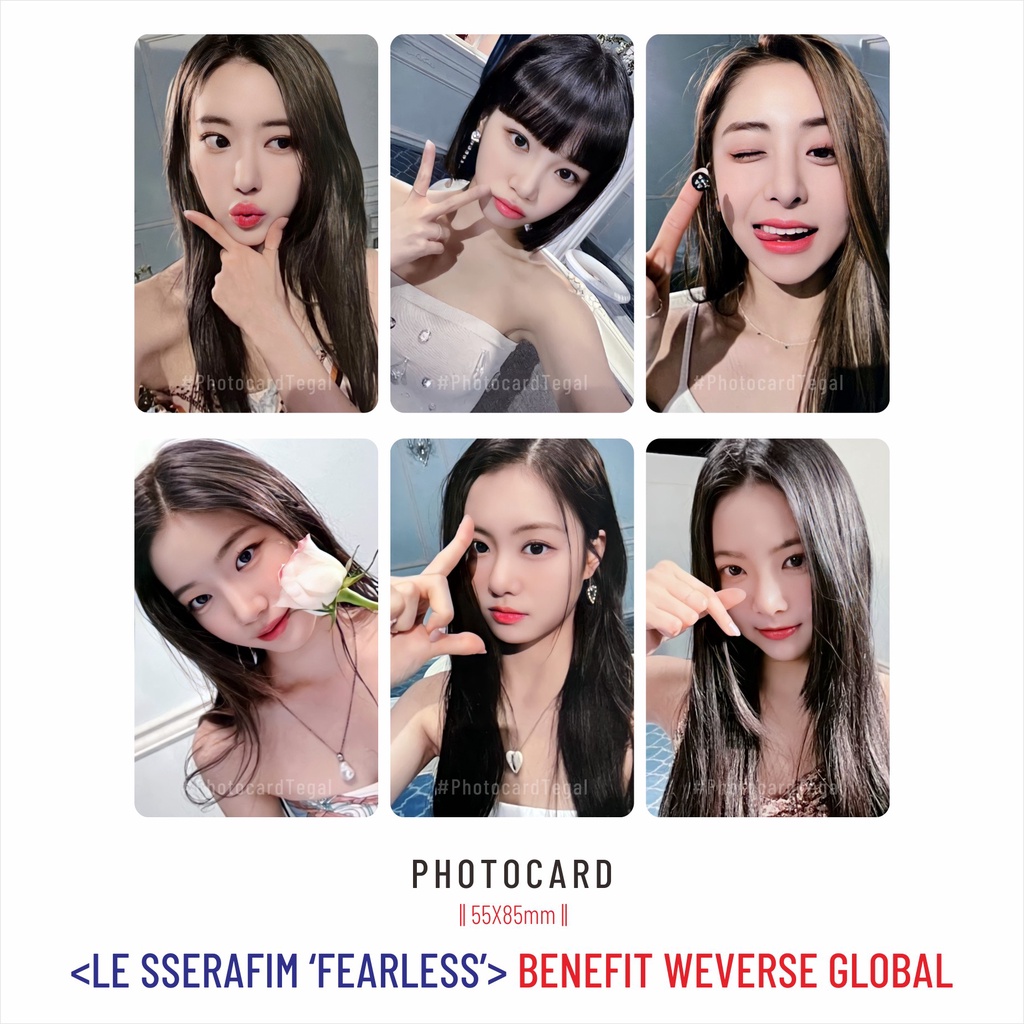 Jual [READY!!] PHOTOCARD 'RARE' LE SSERAFIM 'ALBUM FEARLESS