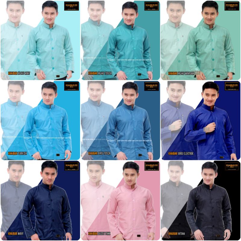 Jual WARNA B - BAJU KOKO KHAIBAR KOKO POLOS DEWASA KHAIBAR ORIGINAL