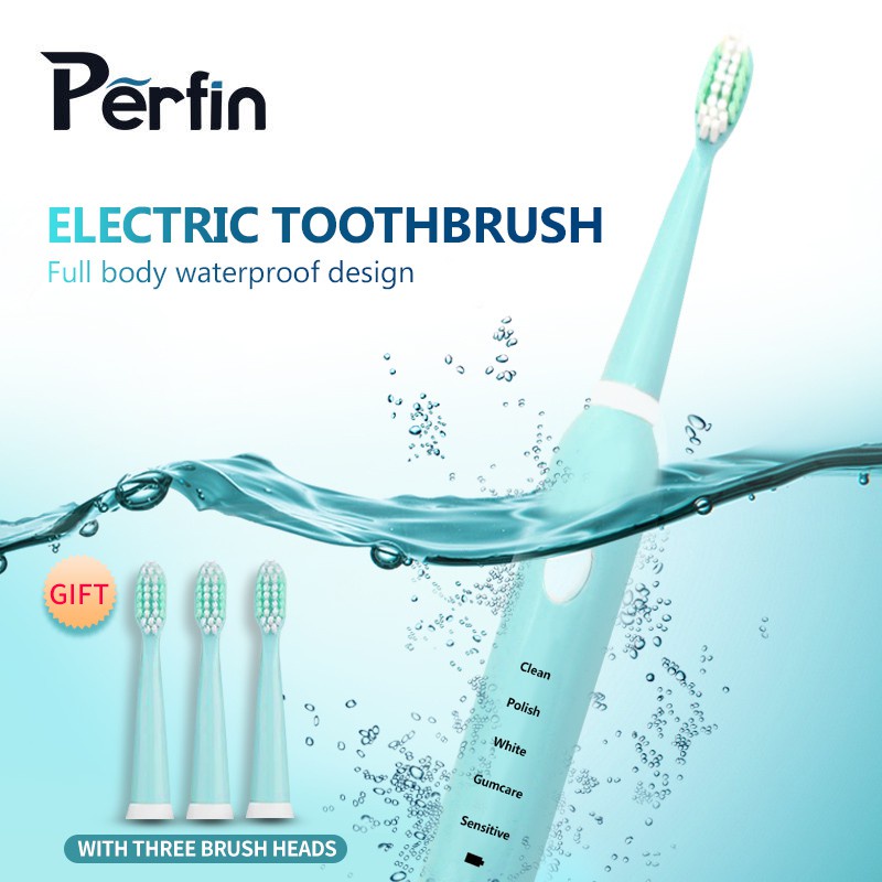Jual Perfin PC01 Sikat Gigi Elektrik Electric Toothbrush Waterproof ...