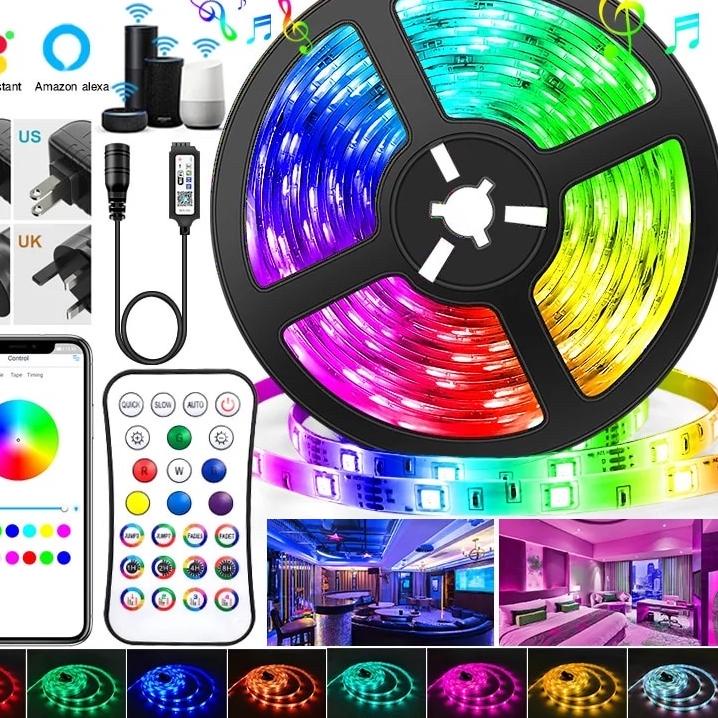 Jual kodeXx4X8--LED STRIP 5050 10M 20M Lampu LED Kamar Aesthetic cowo ...