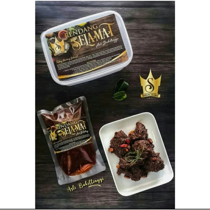 Jual RENDANG RANDANG SELAMAT POPULER ASLI BUKITTINGGI 1/2KG | Shopee ...