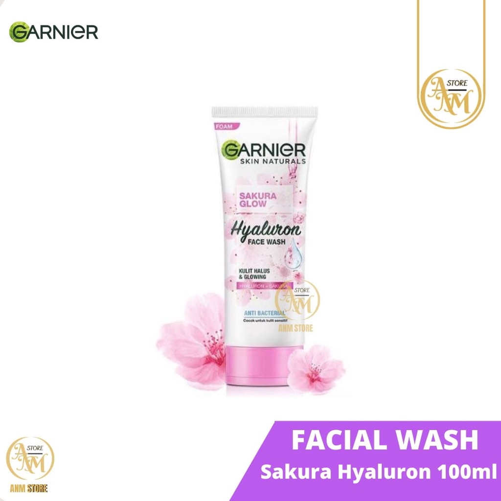 Jual Garnier Sakura Glow Hyaluron Face Wash Pembersih Wajah 100 ml