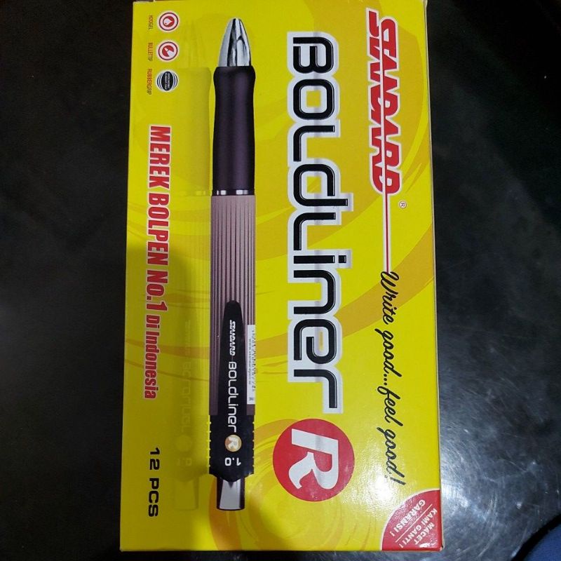 Jual Pen Standart Boldliner Hitam Shopee Indonesia