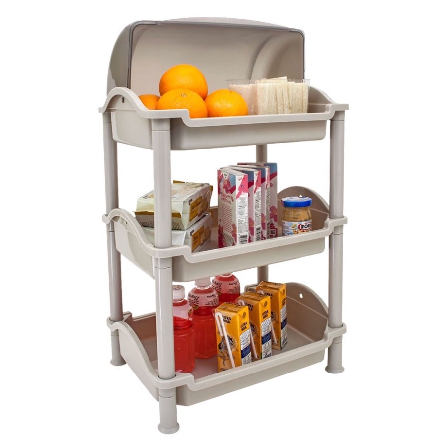 Jual GREEN LEAF 4023 SUSUN 3 BREAD CASE DELISH RACK RAK DAPUR ROTI 4023 ...