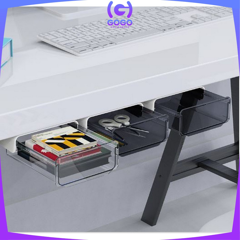 Jual GOGO-C717 Laci Tempel Bawah Meja Storage Box Laci Tambahan ...