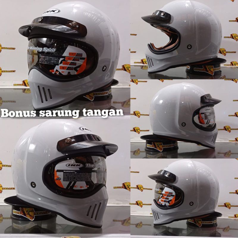 Jual Helm INK Trooper Polos Dan Motif Original SNI-DOT | Shopee Indonesia