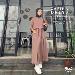 Gamis Wanita Remaja Crinkle Adem Premium