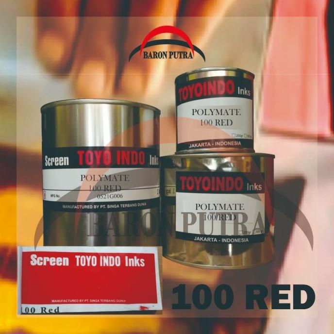 Jual `````````] TINTA TOYO POLYMATE 100 RED 500GR (TINTA PLASTIK ...