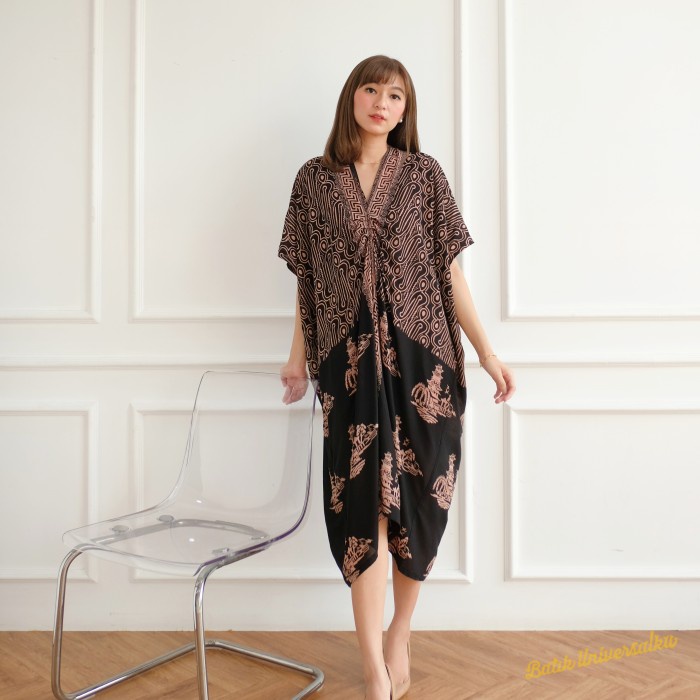 Jual Termurah Kaftan dress batik cap modern tradisional - Parang mix ...