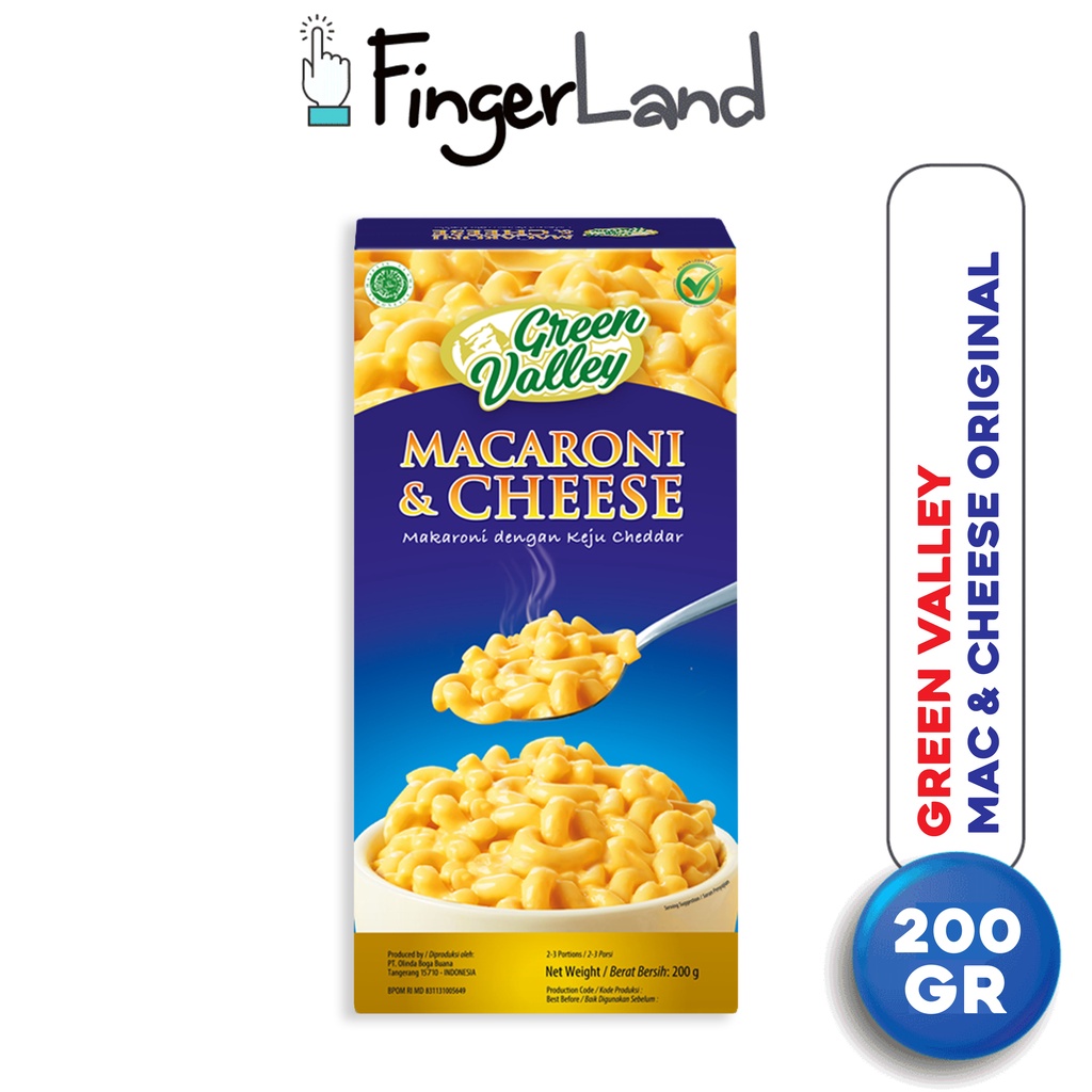 Jual GREEN VALLEY Macaroni and Cheese 200 gram Mac n Cheese Shopee