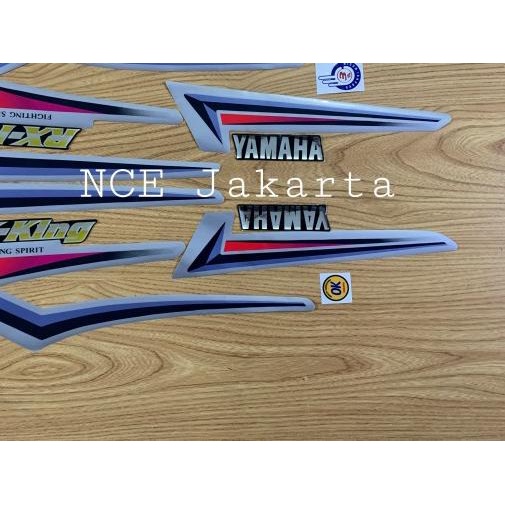 Jual PAKET STIKER STRIPING EMBLEM RX KING 2001 - PAKET SILVER | Shopee ...