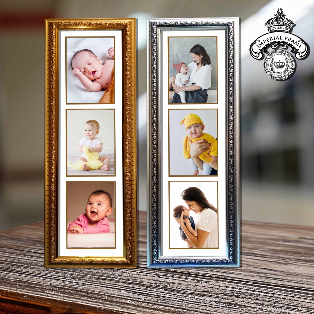 Jual Bingkai Frame Figura Foto 3R susun 3 ( 3 in 1 ) | Shopee Indonesia