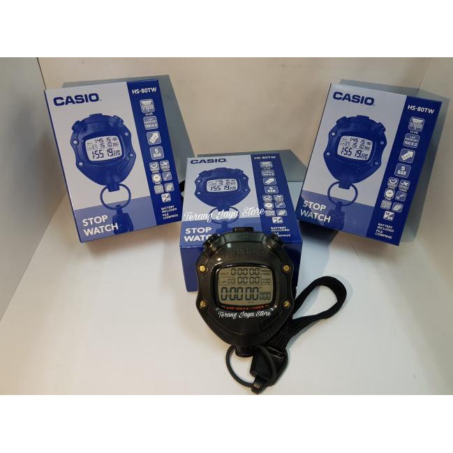 Jual Stopwatch Casio HS80TW (Alat Pengukur Waktu) HS80W Dijamin Asli