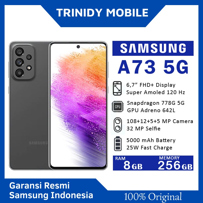 Jual Samsung Galaxy A73 5g 8 256 Gb Garansi Resmi Shopee Indonesia